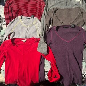 Lot of 6 long sleeve shirts - size small